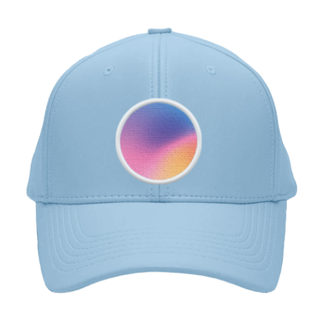sky blue hat