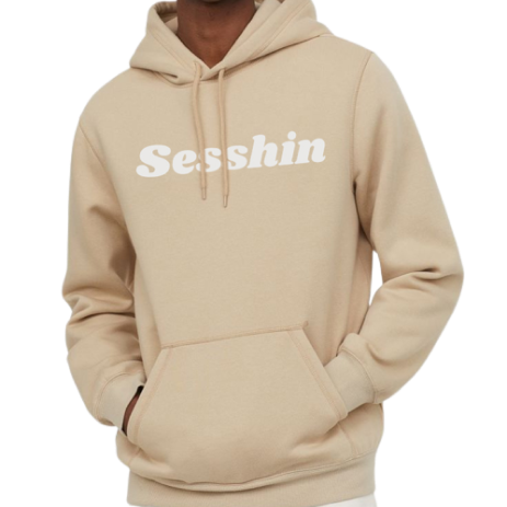 beige sweatshirt